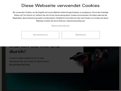 Website von concept promotion GmbH