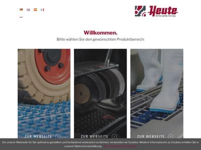 Website von HEUTE Maschinenfabrik GmbH & Co. KG