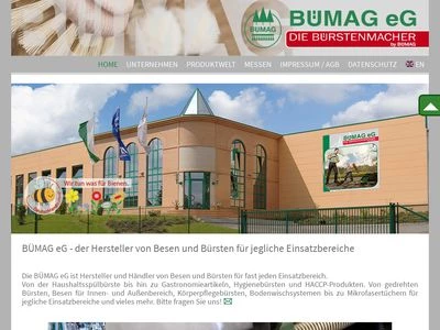 Website von BÜMAG eG
