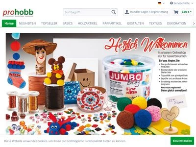 Website von Pro-Hobb GmbH