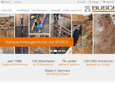 Website von BÜSCH Technology GmbH
