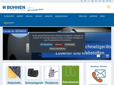 Website von Bühnen GmbH & Co. KG