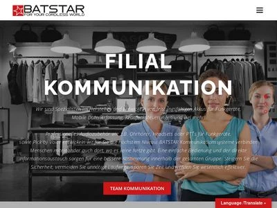 Website von BATSTAR GmbH