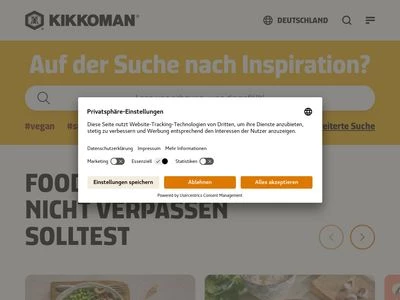 Website von Kikkoman Trading Europe GmbH