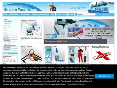 Website von Hermann Wendler GmbH