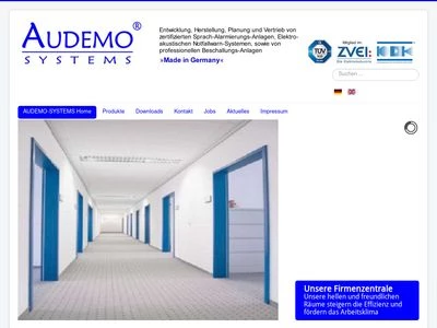 Website von AUDEMO-SYSTEMS GmbH