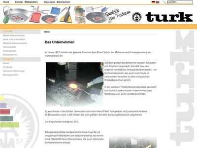 Website von Albert Turk GmbH & Co. KG