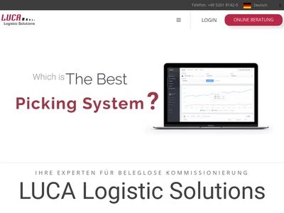 Website von LUCA Logistic Solutions GmbH