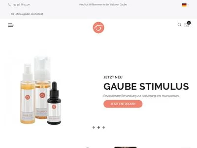 Website von MS Gaube Kosmetik GmbH