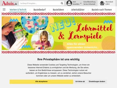 Website von Aduis GmbH