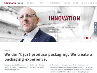 Website von Edelmann GmbH