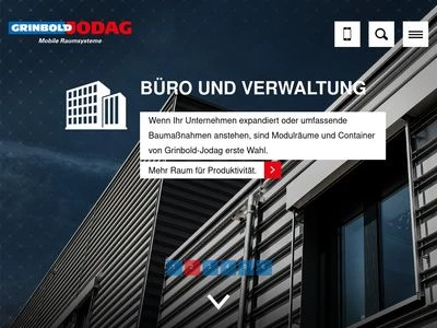 Website von Grinbold-Jodag GmbH