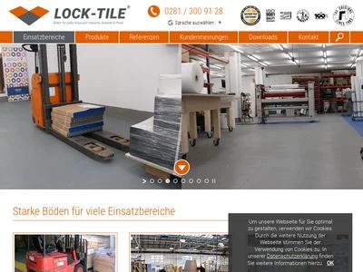 Website von Lock-Tile GmbH