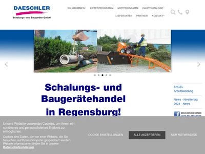 Website von Hermann Daeschler Schalungs- und Baugeräte-GmbH