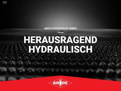 Website von AROS Hydraulik GmbH