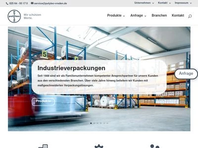 Website von Polytec Kunststoffverarbeitung GmbH & Co.KG