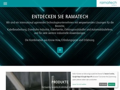 Website von Ramatech Systems AG