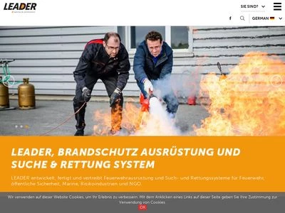 Website von Leader GmbH