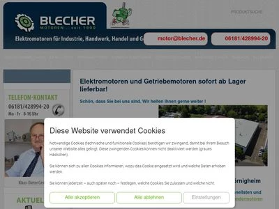 Website von Blecher Motoren GmbH