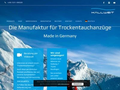 Website von KALLWEIT GmbH