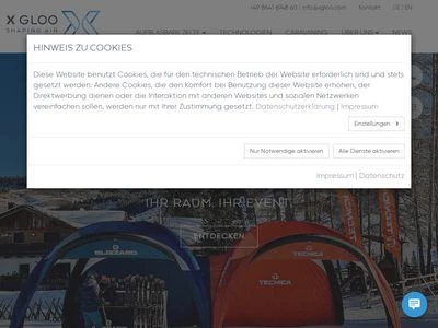 Website von X GLOO GmbH & Co. KG