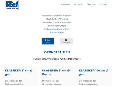 Website von Mathias Reef GmbH