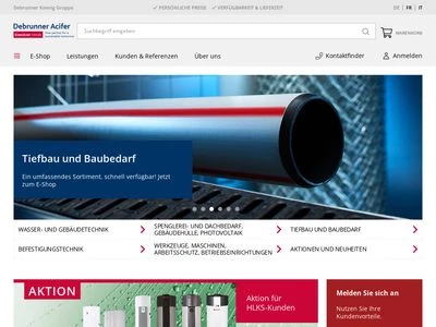 Website von Debrunner Acifer AG