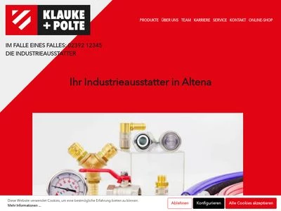 Website von Klauke + Polte GmbH & Co. KG