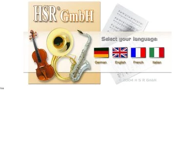Website von HSR GmbH