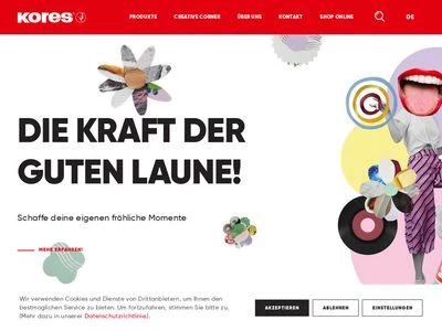 Website von KORES Deutschland GmbH