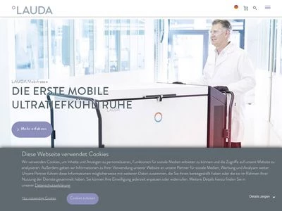 Website von Lauda Dr. R. Wobser GmbH & Co. KG