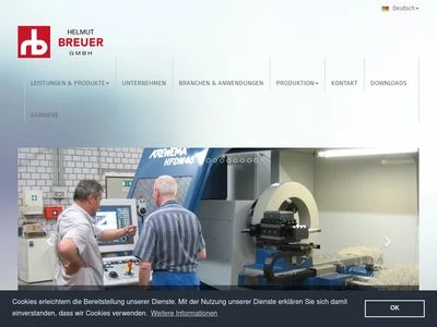 Website von Helmut Breuer GmbH