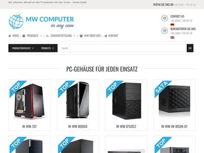 Website von M.W.Computer Handels GmbH