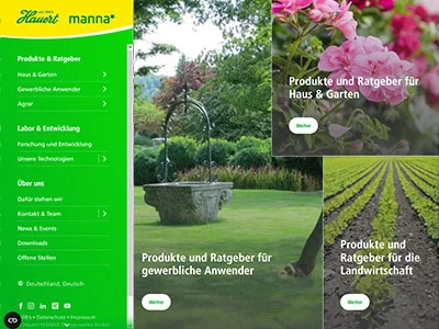 Website von Hauert MANNA Düngerwerke GmbH