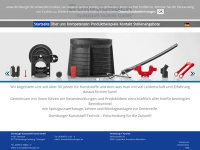 Website von Dornburger Kunststoff-Technik GmbH