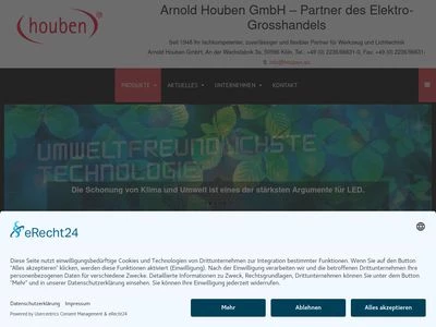 Website von Arnold Houben GmbH