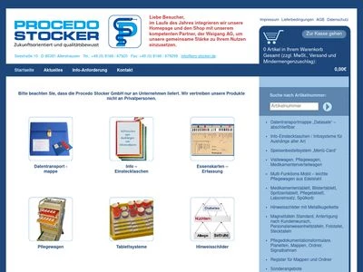 Website von PROCEDO STOCKER GmbH