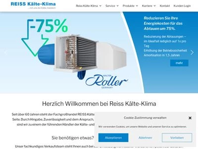 Website von REISS KÄLTE-KLIMA GmbH & Co. KG