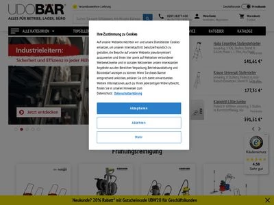 Website von UDO BÄR GmbH