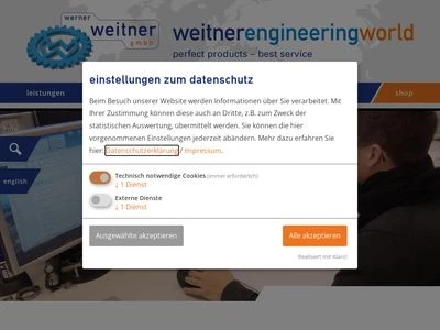 Website von Werner Weitner GmbH