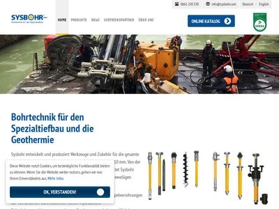 Website von SysBohr GmbH