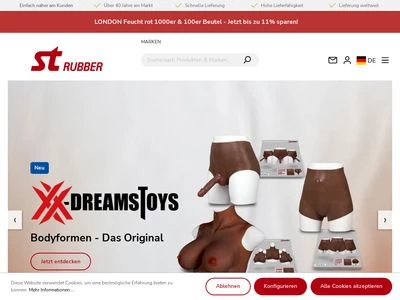 Website von Schneider&Tiburtius Rubber Vertriebsgesellschaft mbH