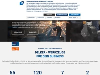 Website von Friedrich Delker GmbH & Co. KG