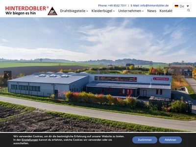 Website von Hinterdobler Fabrikations GmbH