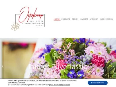 Website von Blumengroßhandel Herbert Osterkamp GbR