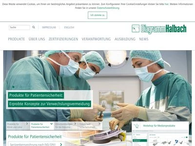 Website von Diagramm Halbach GmbH & Co. KG