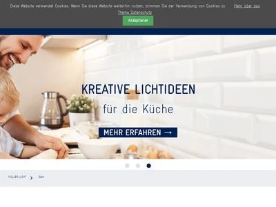 Website von MÜLLER-LICHT International GmbH