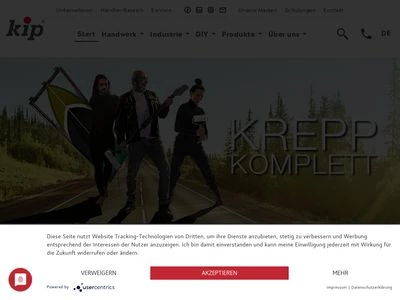 Website von KIP GMBH