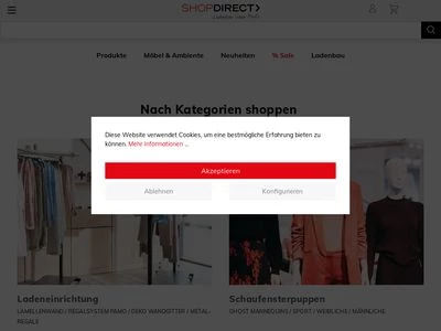 Website von Bohnacker Ladeneinrichtungen GmbH