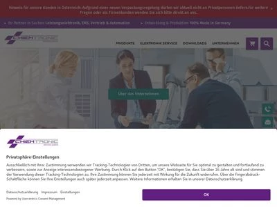 Website von Chiemtronic GmbH